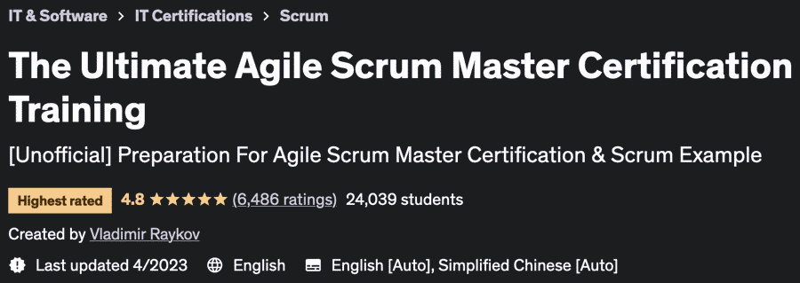 Pictures · The Ultimate Agile Scrum Master Certification Training 2022-6