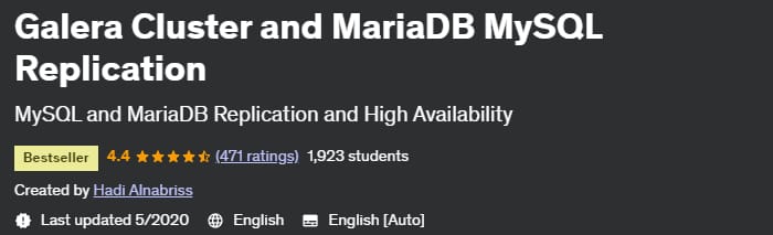 Pictures · Udemy — Galera Cluster and MariaDB MySQL Replication 2020-03