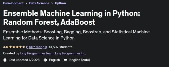 Pictures · Udemy — Ensemble Machine Learning in Python: Random Forest, AdaBoost 2021-10