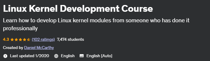 Pictures · Udemy — Linux Kernel Development Course 2020-1