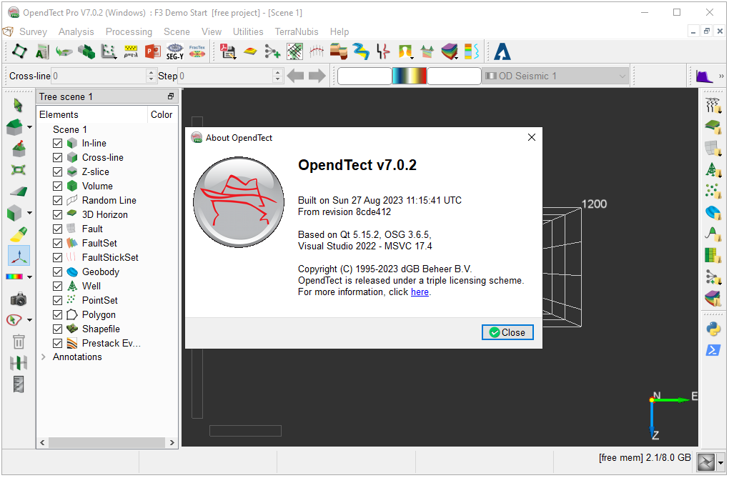 이미지 · dGB 지구 과학 OpenTect 7.0.2 x64