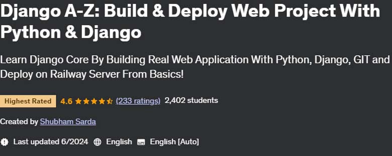 Pictures · Udemy — Django A-Z: Build & Deploy Web Project With Python & Django 2022-10