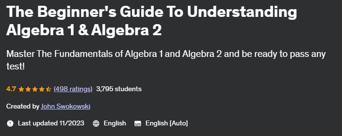 Pictures · The Beginner’s Guide To Understanding Algebra 1 & Algebra 2 2021-11