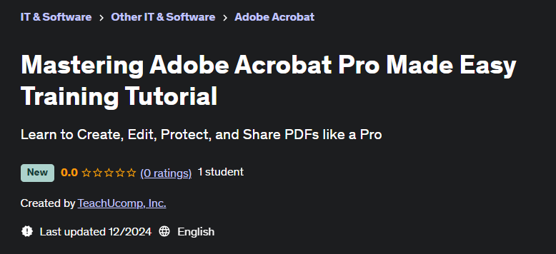 Pictures · Udemy — Mastering Adobe Acrobat Pro Made Easy Training Tutorial 2024-12