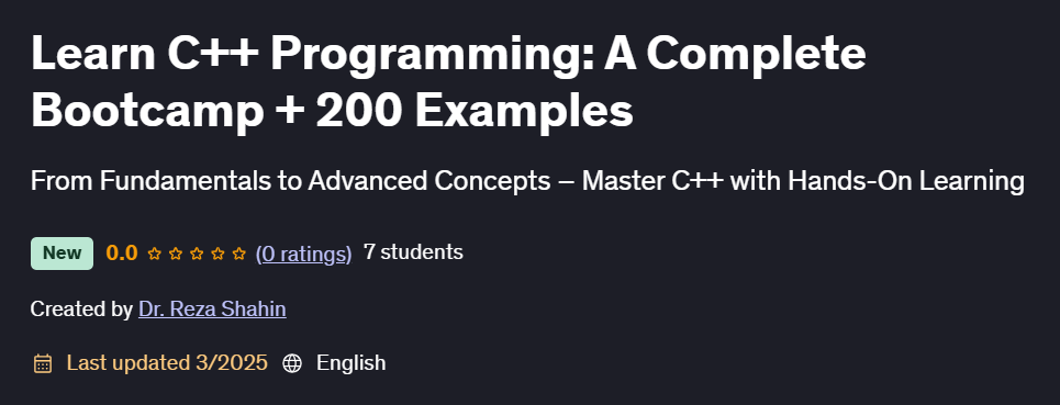Pictures · Udemy — Learn C++ Programming: A Complete Bootcamp + 200 Examples 2025-3