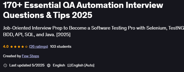 이미지 · 170+ 필수 QA 자동화 인터뷰 질문 & 팁 2025-5