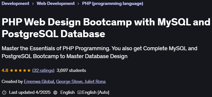 Pictures · Udemy — PHP Web Design Bootcamp with MySQL and PostgreSQL Database 2025-4