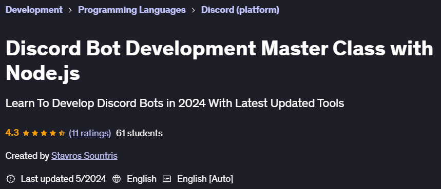 Pictures · Udemy — Discord Bot Development Master Class with Node.js 2024-5