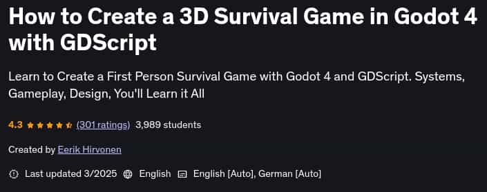Pictures · Udemy — How to Create a 3D Survival Game in Godot 4 with GDScript 2025-3