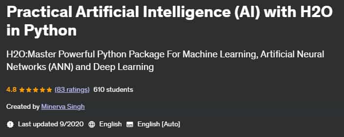 Pictures · Udemy — Practical Artificial Intelligence (AI) with H2O in Python 2020-9