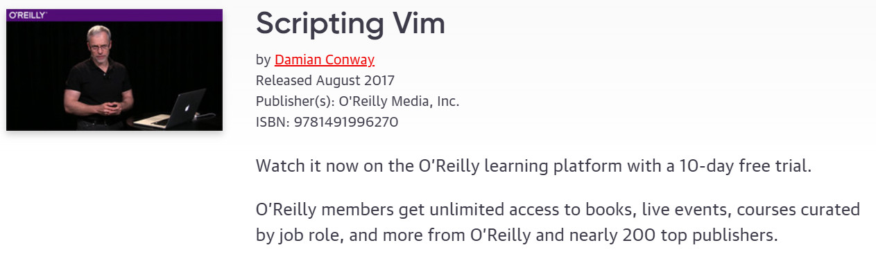 Pictures · Oreilly – Scripting Vim 2017-8