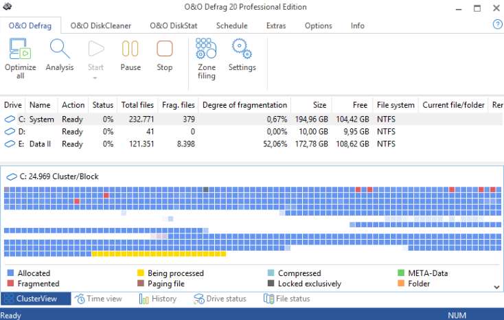Bilder · O&O Defrag-Server 30.5.1215 x64