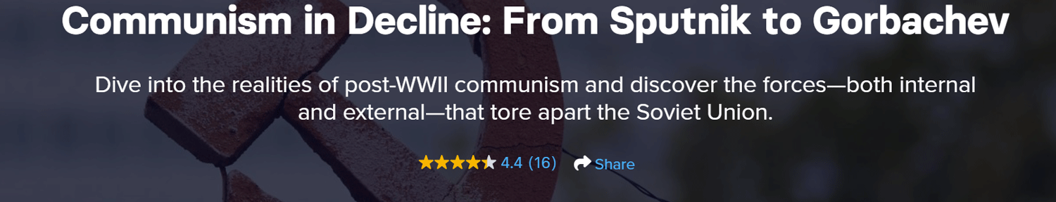 Изображения · «Великие курсы плюс — коммунизм в падении: от Sputnik до Горбачева» 2024-9