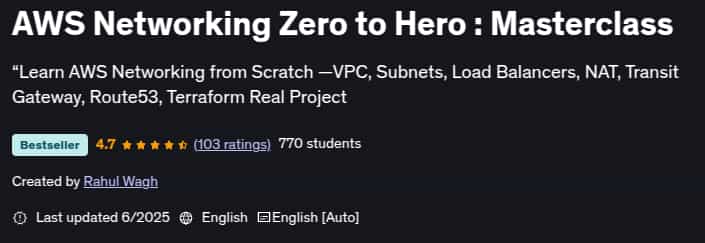 Pictures · Udemy — AWS Networking Zero to Hero : Masterclass 2025-6