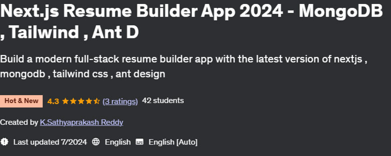 Pictures · Udemy — Next.js Resume Builder App 2024 – MongoDB , Tailwind , Ant D 2024-7
