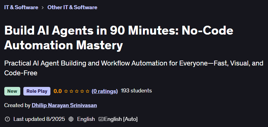 Pictures · Build AI Agents in 90 Minutes: No-Code Automation Mastery 2025-8