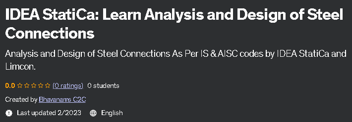 Pictures · Udemy — IDEA StatiCa: Learn Analysis and Design of Steel Connections 2023-2