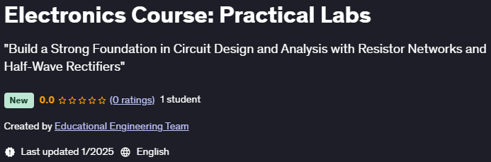 Pictures · Udemy — Electronics Course: Practical Labs 2025-1