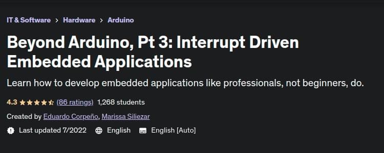 Pictures · Udemy — Beyond Arduino, Pt 3: Interrupt Driven Embedded Applications 2019-10
