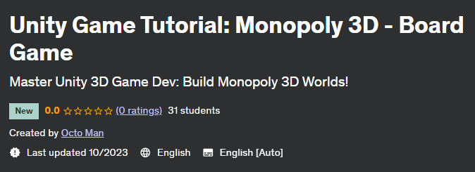 Pictures · Udemy — Unity Game Tutorial: Monopoly 3D – Board Game 2023-10