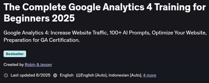Pictures · The Complete Google Analytics 4 Training for Beginners 2025 2025-8