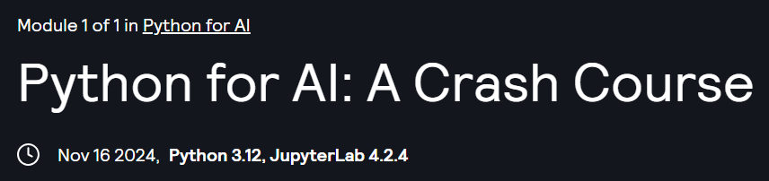 Pictures · Kodeco — Python for AI: A Crash Course 2024-10