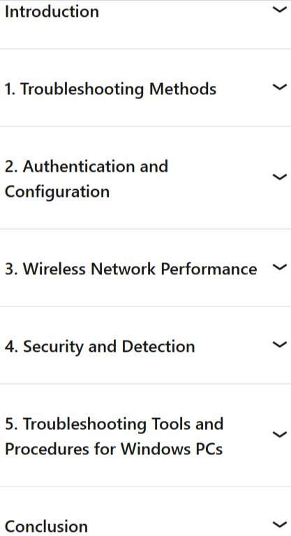 Course topics · LinkedIn — Wireless Networking: Advanced Troubleshooting 2024-12
