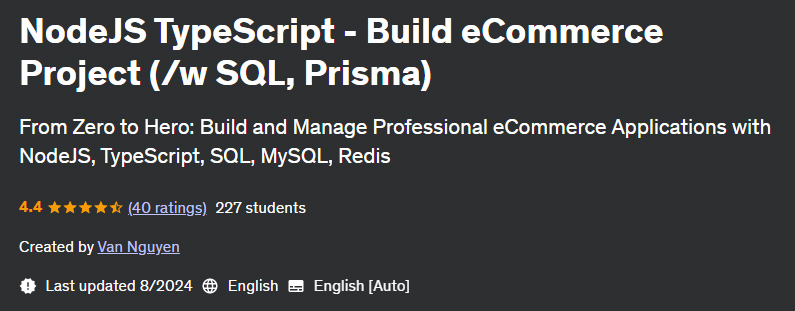 Pictures · NodeJS TypeScript – Build eCommerce Project (/w SQL, Prisma) 2024-8