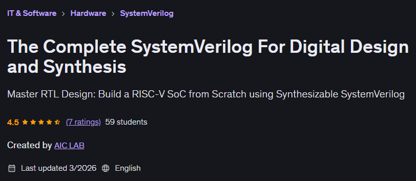 画像 · デジタルデザインと合成のための完全なシステムVerilog 2026-3