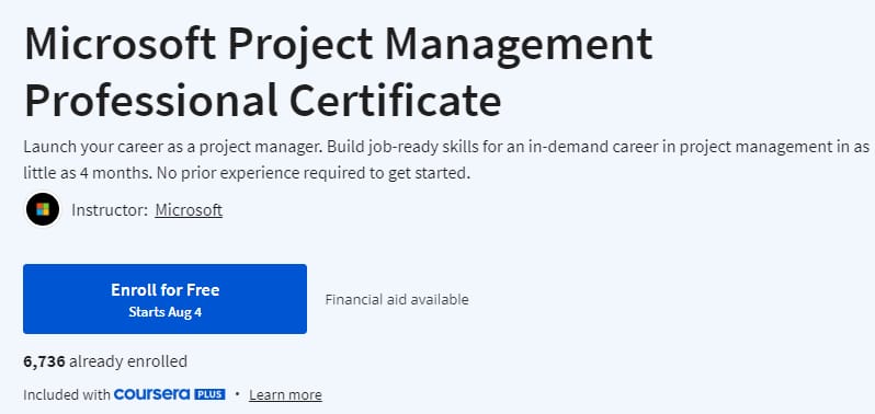 Pictures · Coursera — Microsoft Project Management Professional Certificate 2024-12