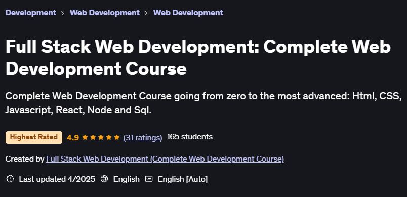 Pictures · Full Stack Web Development: Complete Web Development Course 2025-4
