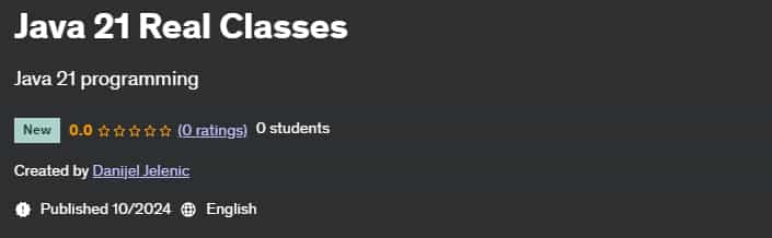Pictures · Java 21 Real Classes 2024-10