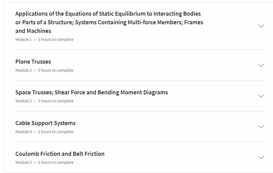 Course topics · Applications in Engineering Mechanics 2024-10