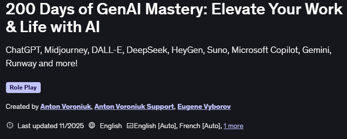 Pictures · Udemy — 200 Days of GenAI Mastery: Elevate Your Work & Life with AI 2025-10