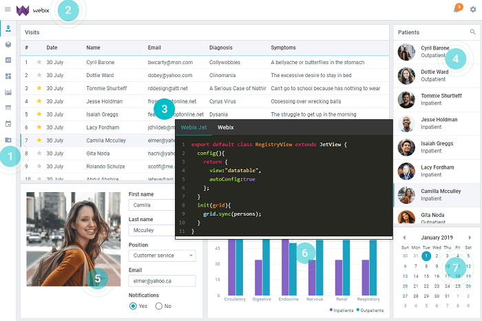 Pictures · Webix 9.4: JavaScript UI library