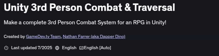 Pictures · Udemy — Unity 3rd Person Combat & Traversal 2025-7