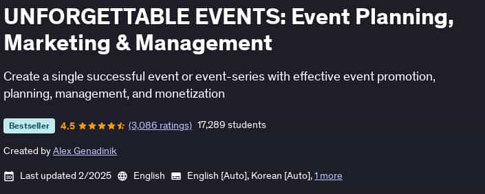 Pictures · Udemy — UNFORGETTABLE EVENTS: Event Planning, Marketing & Management 2025-2