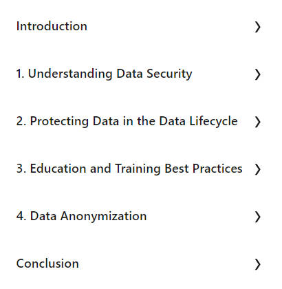Course topics · LinkedIn — Protecting Data for Analysis and Machine Learning 2024-5