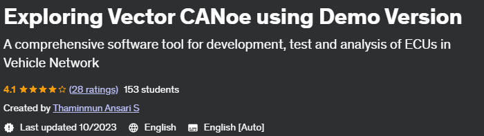 Pictures · Udemy — Exploring Vector CANoe using Demo Version 2023-09