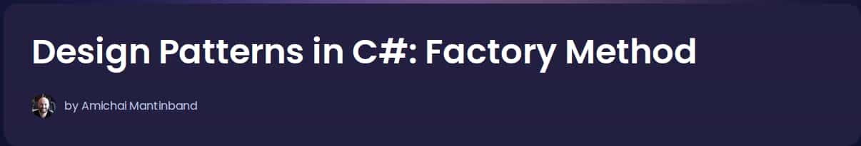 Pictures · Dometrain – Design Patterns in C#: Factory Method 2024-11