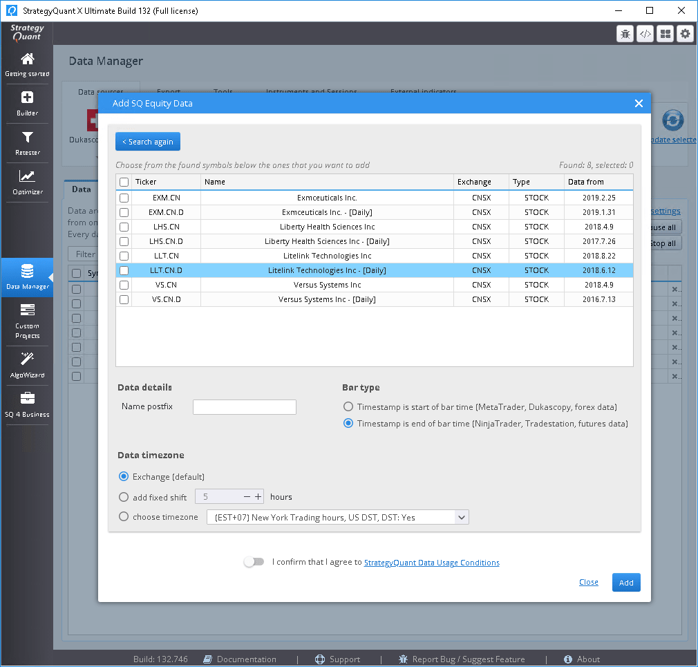 Pictures · StrategyQuant X Ultimate Build 133 Windows/Liunx/macOS