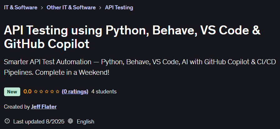 Pictures · API Testing using Python, Behave, VS Code & GitHub Copilot 2025-8