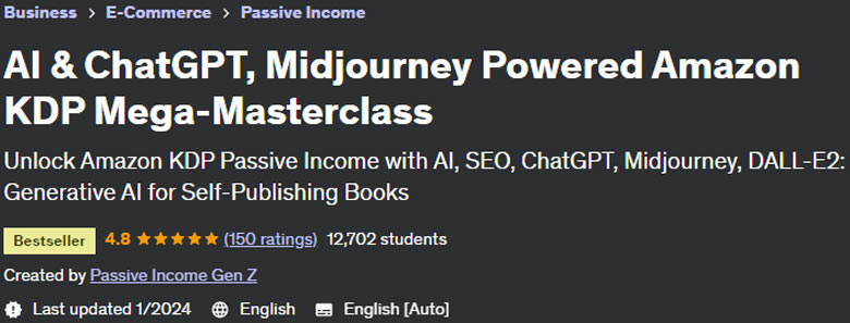 Pictures · Udemy — AI & ChatGPT, Midjourney Powered Amazon KDP Mega-Masterclass 2022-9
