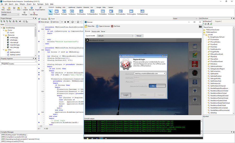 Pictures · Smart Mobile Studio Enterprise 3.0.2.20 x86
