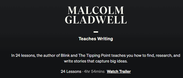 Images · Malcolm Gladwell enseigne l’écriture 2019-11