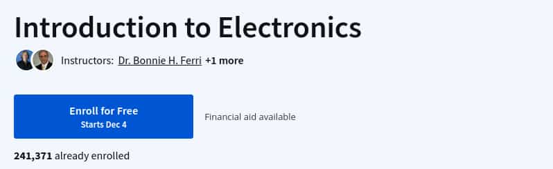Pictures · Coursera — Introduction to Electronics 2024-12