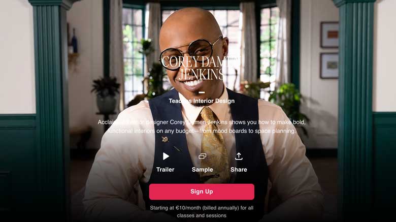 Pictures · MasterClass — Corey Damen Jenkins Teaches Interior Design 2021-9