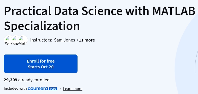 Pictures · Coursera — Practical Data Science with MATLAB Specialization 2026-10