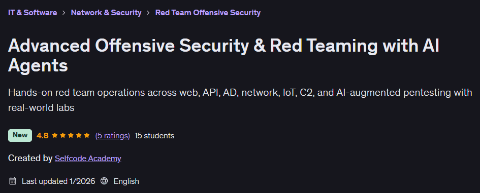 이미지 · 고급 공격 보안 & Red Teaming AI 에이전트 2026-1