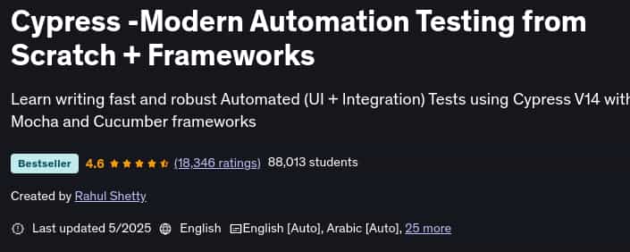 Pictures · Cypress -Modern Automation Testing from Scratch + Frameworks 2025-5